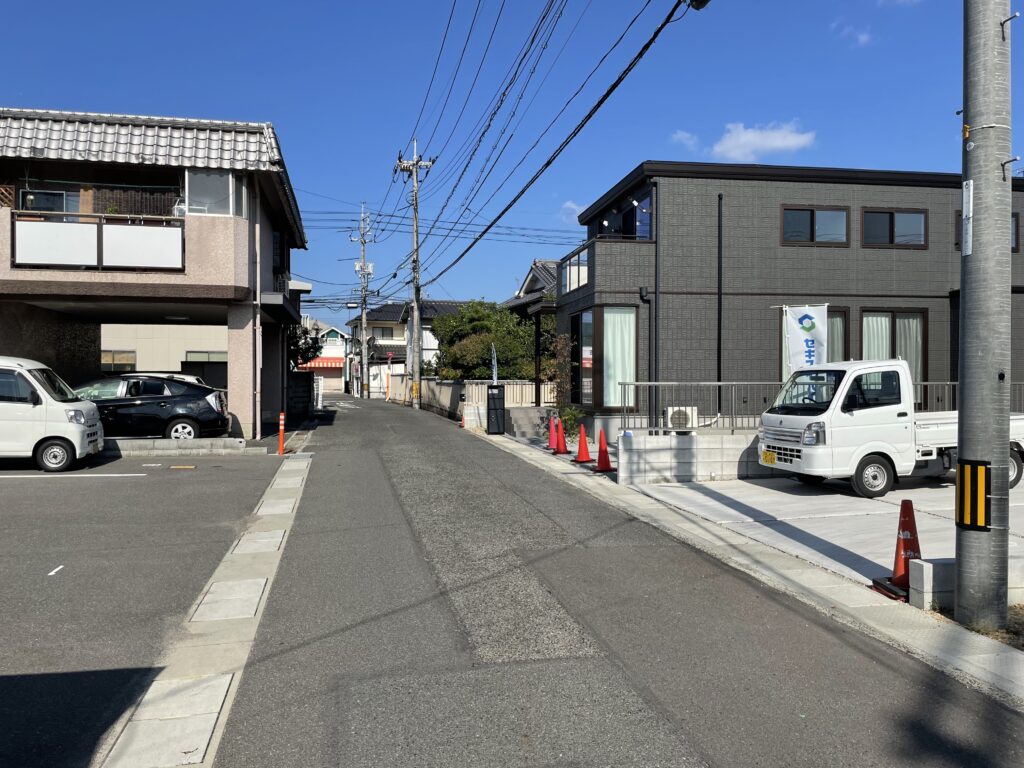 前面道路写真（3号地から）