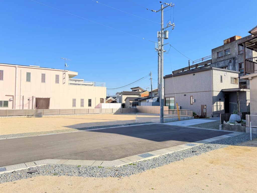 3・4・5号地前面道路：7.5ｍ（駐車しやすい道路設計）